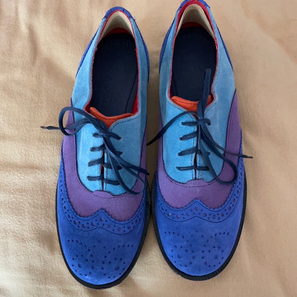 Girotti Oxford Wingtip Dress Shoes Studded Womens